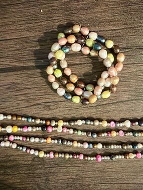 Multicolor Freshwater Pearl Stretch Bracelet - Women Jewelry